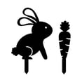 thumbnail image 1 of Matsuzay Decoración de jardín, arte de patio, adornos de conejito de Pascua, cerca de campo, letrero decorativo, enchufe, esculturas, Kits de decoración para fiestas, 1 of 6