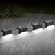 thumbnail image 4 of 4pcs Solar Step Lights, Waterproof Led Solar Lights For Railing Stairs Step Fence Yard Patio And Pathway, Warm White LED Lamp, Outdoor Garden Lights, Waterproof Balcony Deck Light, Night Light, Water, 4 of 4