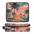 thumbnail image 4 of Hair Tools Storage with Heat Resistant Mat- Sunset Scene Printed Curling Iron Travel Bag/Flat Iron Case for Women, 4 of 8