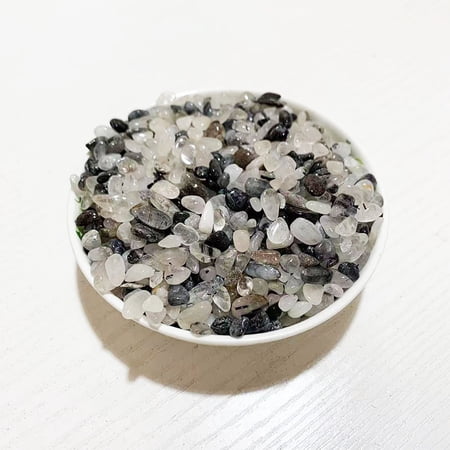 suxuMhao Decorative Stones, 200g Multi Color Crushed Crystals 5-7mm, Crystal Chips for Cleansing, Raw Crystal, Aquarium Gravel, Decorative Stones for Vases, Decor Crystal Chips Bulk, Style 24