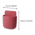 thumbnail image 4 of CIMAXIC 6pcs Remote Controller Storage Boxes Punch Free Storage Cases (Assorted Color),4.53"X3.15"X0.98", 4 of 5