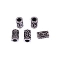 thumbnail image 7 of 24pc Viking Rune Beads for Dreadlocks, Hair Jewelry Charms with Norse Symbols for Braiding, DIY Viking Hair Accessories, Alloy Large Hole Beads for Braids & Hair Decor (24 Pieces), 7 of 7