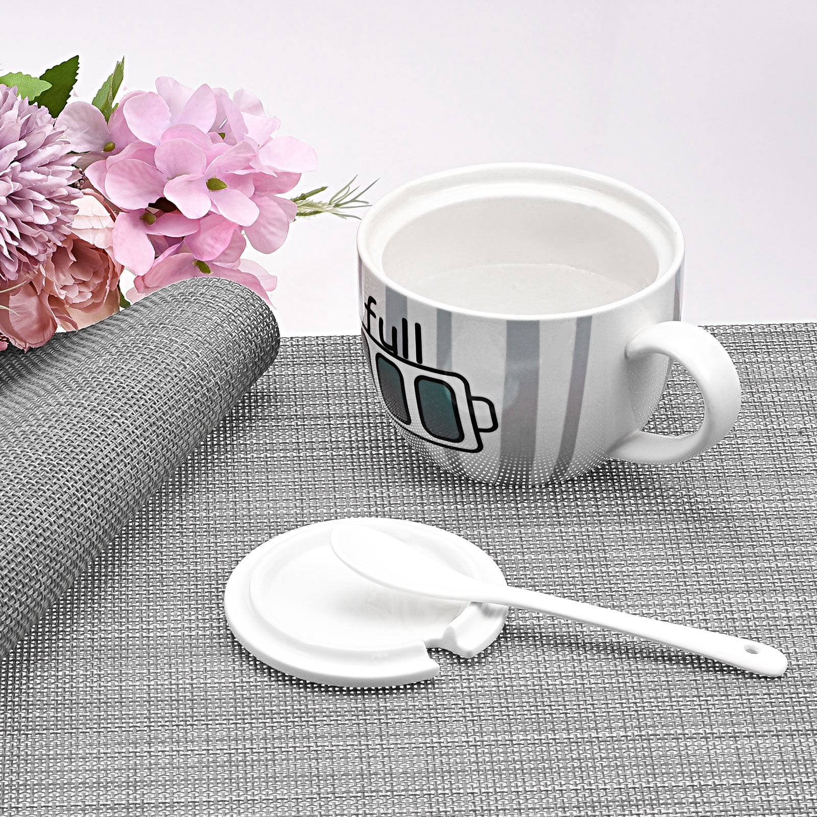 Unique Bargains Durable PVC Washable Woven Place Mat for Dining Tables and Home Use Beige