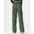 thumbnail image 7 of FITOP Women's Parachute Cargo Pants with Pockets Quick Dry Hiking Pants Lightweight Baggy Joggers, 7 of 7