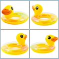 thumbnail image 3 of Duck Inflatable Pool Float - Yellow Duck Giant Pool Float with Sequin, Cute Sparkling Pool Tubes Pool Toys Outdoors for Kids Summer Beach Swimming Poo, 3 of 4