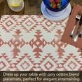 thumbnail image 6 of Highland Home Southwest Flair 4-Pack Cotton Blend Washable Placemats, 6 of 6