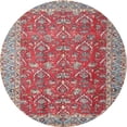 thumbnail image 1 of Ahgly Company Indoor Round Traditional Fire Brick Red Persian Area Rugs, 3' Round, 1 of 6