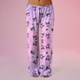 thumbnail image 1 of Anime Pajamas Pants Women Cartoon Family Christmas Pajama Pants Kawaii Flannel Pajama Pants, 1 of 5