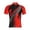 Red-1, variant on Cycling Jerseys for Men Short Sleeve Bike Shirt Zipper Gradient Color Bicycle Colothes for Riding Biking Biker