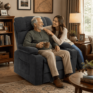 Emma + Oliver Chocolate Brown Microfiber Recliner - Walmart.com