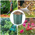 thumbnail image 5 of Saco de jardín de 300 litros, bolsa resistente para residuos de jardín de PE, independiente y plegable, bolsas de basura para residuos de jardín, corte de follaje de césped verde, reutilizable JM, 5 of 5