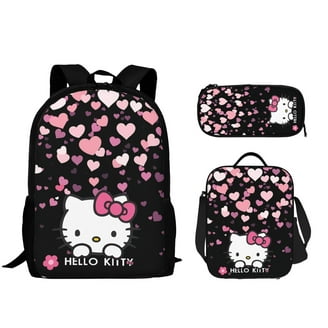 Sanrio Hello Kitty Neon Rainbows Sequin Travel Backpack 5 Piece