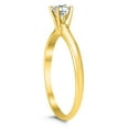 thumbnail image 3 of SZUL Women's 1/3 Carat Round Diamond Solitaire Ring in 14K Yellow Gold (J-K-L Color, I2-I3 Clarity), 3 of 5
