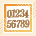 thumbnail image 2 of 10 Pieces Wood Number 0-9 Unpainted Clock Table Home DIY Painting Cutouts Vintage Style Mini Puzzles Blocks Unpainted Clock Decoration Party, 2 of 9