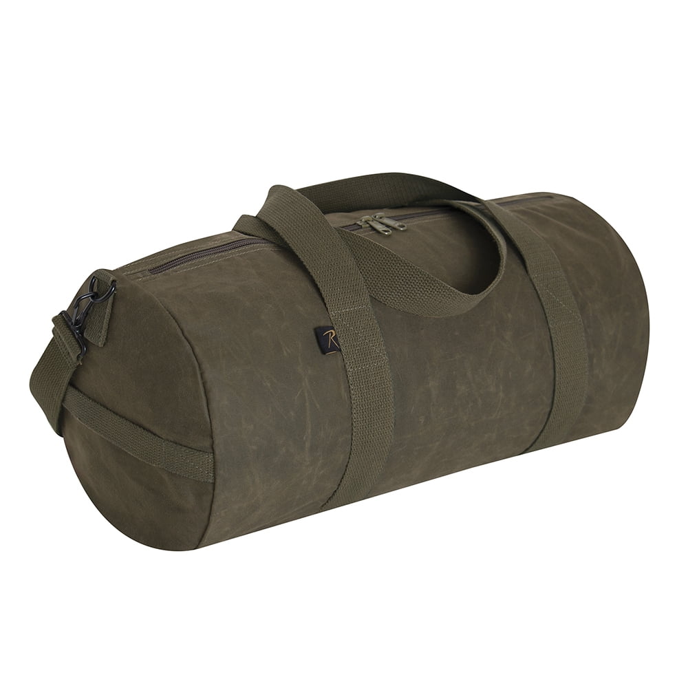 Rothco Waxed Canvas Shoulder Duffel Bag - 2416 - Olive Drab