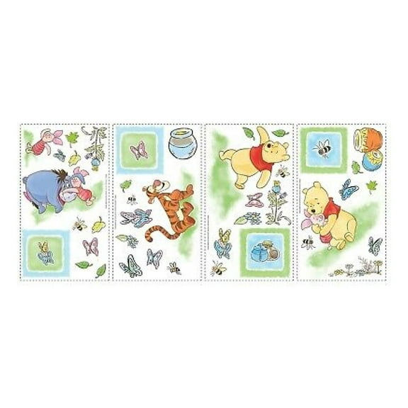 ZHI-22 Winnie the Pooh Peel and Stick Wall Decal 10" x 18" RMK1630SCS