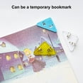 thumbnail image 2 of 5 Pcs Clips d'Angle Triangulaires Transparents Empêchent le Curling de Livres Clips d'Angle de Fichiers de Documents Fournitures pour Étudiants, 2 of 7