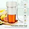 thumbnail image 5 of Goilinor Portable Electric Juicer Cup, Rechargeable Fruit Blender Mixer for Juice, Travel-Friendly Smoothie Maker, 5 of 10
