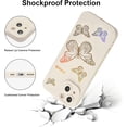 thumbnail image 3 of Case for iPhone 13 6.1 inch, Glitter Cute Iridescent Butterfly Pattern Sparkly Bling Laser Case Soft TPU Bumper Slim Protective Women Girls Phone Cover - White, 3 of 16