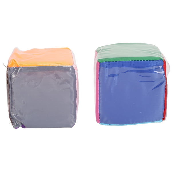 Dados de Espuma Con Bolsillos Transparentes, Bolsillo de 2 piezas Jugando A Los Juegos de Juegos de Juegos Temprano Educación Conn.