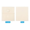 thumbnail image 4 of REGALWOVEN Jewelry Pouches with Snap Button, Velvet Jewelry Pouches for Necklace Earring Storage Beige 3.66"x2.95", 4 of 6
