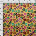 thumbnail image 3 of oneOone Velvet Gamboge Yellow Fabric Halloween Quilting Supplies Print Sewing Fabric By The Yard 58 Inch Wide, 3 of 4
