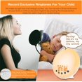 thumbnail image 2 of SHAR Child's Light Up Alarm Clock Dawn and Dusk Simulator Radio Alarm Clock Touch LED Light Recording Bedside Lamp Nightlight with 30 Brightness Levels, 8 Natural Snooze Sounds and USB, 2 of 5