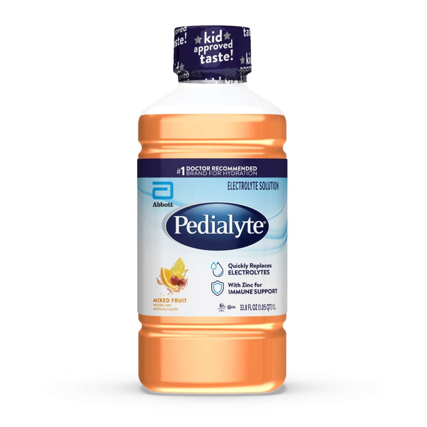 Pedialyte Electrolyte Drink, For Kids & Adults, Mixed Fruit, 1 Liter