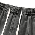 thumbnail image 5 of Ftwytp Denim Shorts Y2K Cargo Jeans for Men Casual Drawstring Baggy Streetwear Jorts Jeans Shorts Cargo Trousers Wide Leg Denim Shorts Oversized Jeans with Pockets, 5 of 8