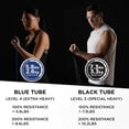 thumbnail image 4 of THERABAND Resistance Tubes, Advanced Set, Blue & Black, 5 ft Latex Tubing, Home or Clinic Use, Cut-to-Fit, Color-Coded Resistance Bands for Upper & Lower Body Workouts, 4 of 15