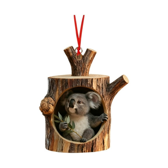 Animal Christmas Ornaments, 2D Forest Animal Christmas Ornaments, Squirrels Ornaments for Christmas Tree, Personalized Christmas Ornament Gift Ideas