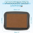 thumbnail image 4 of CCOCC Solid Color Large Size Ink Pad for Stamp DIY Crafts Scrapbooking Rubber Inkpads Brown, 4 of 7