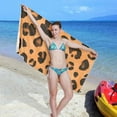 thumbnail image 7 of Orange Leopard Beach Towel 30" x 60", Quick Dry Bath Towel Super Absorbent Lightweight Travel Towel for Beach Yoga Swim Sport Camping Holiday, 7 of 7