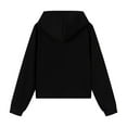 thumbnail image 3 of Cethrio Girls Cotton Hoodies, Long Sleeve Pullover Lightweight Casual Sweatshirts for Girl Black Size 6, 3 of 8