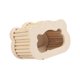 thumbnail image 5 of Hamster Wooden House Hideout, Hábitat Decor Nest, Activity Shelter Hideaway Room Accessory para correr, explorar descanso, 5 of 9