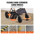 thumbnail image 3 of Vevor CWTCCGK4QDHDT793EV0 66 lbs 4 Wheels Dog Stroller Rotate with Brakes, Black, 3 of 11