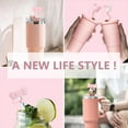 thumbnail image 6 of BZUEPRS 3 Pcs Classic Pink Bow Straw Covers Cap Toppers Compatible with Stanley 30&40 oz Tumbler Cups,Reusable Cute Silicone Straw Tips Lids Protectors for 0.4 in/10mm Stanley Cups Straw Accessories, 6 of 11