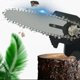 thumbnail image 2 of Cordless Handheld Chainsaw with 2 Batteries & Charger, Battery-Powered Portable Electric Saw for Garden Tree Cutting - Red, 2 of 5