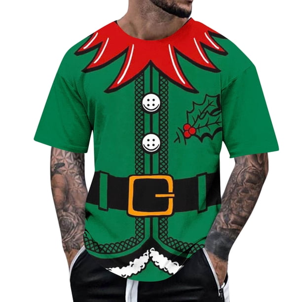 Tops para hombre, blusas y camisas de manga corta con cuello redondo para hombre, camiseta informal con cuello redondo y estampado para hombre, blusa de manga corta, blusa de poliéster para hombre