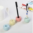thumbnail image 2 of Mini Ceramic Toothbrush Holder Stand 1 Pack, 2 of 7