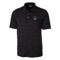 thumbnail image 2 of Men's Cutter & Buck Black Delaware Fightin' Blue Hens Vault Advantage Tri-Blend Space Dye Big & Tall Polo, 2 of 3