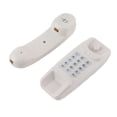 thumbnail image 2 of Extensión de teléfono fijo de pared sin identificador de llamadas, teléfono residencial para hotel y familia (blanco), 2 of 14