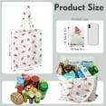 thumbnail image 2 of Sunshine Watermelon Canvas Tote Bag Summer Tropical Fruit Pattern Print Aesthetic Watermelon Lovers Cute Beach Summer Party Fresh Geometric Refresh Reusable Eco-Friendly Lightweight Shopping Tote, 2 of 6