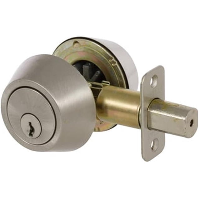 Double Cylinder Deadbolt Grade 3, Satin Nickel