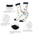 thumbnail image 3 of Masiiu Bluey Pattern Adult Crew Socks, Breathable Color-Block Mid-Calf Socks, Comfortable for Daily Wear and Sports, 3 of 6