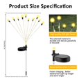 thumbnail image 4 of OUSITAID 2Pcs Lampes Solaires de Luciole Étoile de Soleil IP65 Imperméable Solaire String String Lights(Blanc), 4 of 7