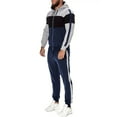 thumbnail image 2 of CUBECIRCLE Sweatsuits for Men Set 2 piece Athletic Jogging Suits Zip up Track Suit Men's Color Block Set with Zip-up Hoodie, 2 of 5