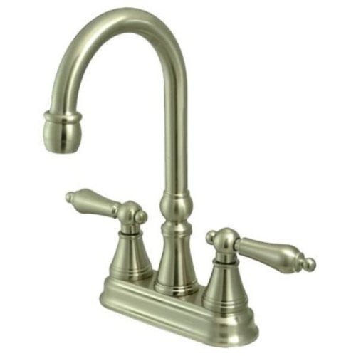 Kingston Brass Governor Two Handle 4" Centerset Bar Faucet without Pop-Up Rod