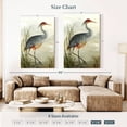 thumbnail image 4 of Elephant Stock Grey Heron Wall Art - Vertical Canvas Wall Art - Hallway Wall Decor - Animal Canvas - Green And Red Decor By Aimee Wilson - 32" x 48", 4 of 8