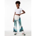 thumbnail image 4 of Girls Premium Casual Flare Leggings Elastic-Waist Bell Bottoms Bell-Bottoms Trousers for Young Girls Age 5-13, 4 of 6